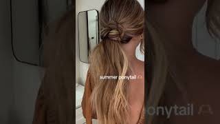 stylish hairstyle summerfashion beauty hairtutorial easyhairstyle fashion ponytail [upl. by Guimond]