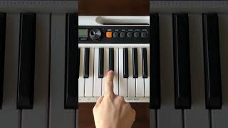 How to play a B7 chord on piano Shorts [upl. by Hsirk446]