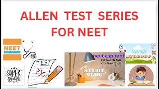 HOW TO APPLY FOR ALLEN TEST SERIES  NEET PREP [upl. by Marillin742]