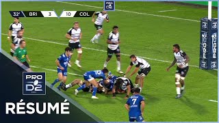 PRO D2 Saison 20242025 J10  Résumé CA Brive  Colomiers Rugby [upl. by Ruhnke970]