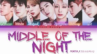 MONSTA X 몬스타엑스  Middle Of The Night Color Coded Lyrics Eng [upl. by Adamek]