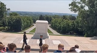 Changing of the Guard Tomb of the Unknown Soldier 20240717 [upl. by Ahsenra479]