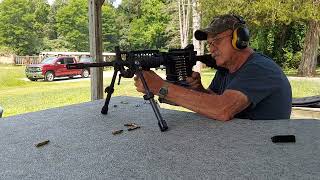 Old School Army Vet firing a beltfed M16 [upl. by Bartko]