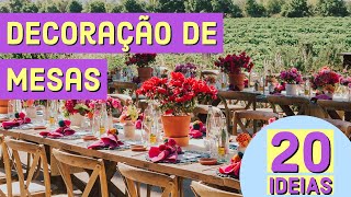 Decoração simples para mesa dos convidados do casamento arranjos simples e sofisticados [upl. by Cliffes]