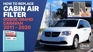 How to Replace Cabin Air Filter in a Dodge Grand Caravan 20112020 C7017 [upl. by Lennox]