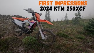 2024 KTM 250XCF First Ride Review [upl. by Circosta609]