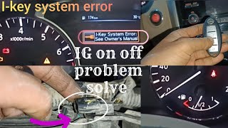 ikey system error nissan  puch batan on off problem No scan [upl. by Spratt]