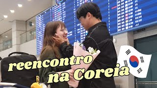 Reencontro emocionante na Coreia ❤️ Casal Brasileira e Coreano [upl. by Belldame]