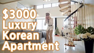 3000 LUXURY Korean Apartment Tour  Gangnam Seoul Korea [upl. by Audwen149]