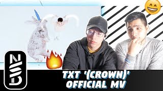 GUYS REACT TO TXT 투모로우바이투게더 어느날 머리에서 뿔이 자랐다 CROWN Official MV [upl. by Shear]