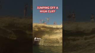 jumping into the water from a high cliff jump [upl. by Adiol422]