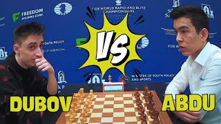 DUBOV VS ABDUSATTOROV  World Blitz Chess 2023  R16 [upl. by Voltmer]