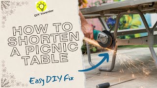 How to Shorten a Picnic Table for Better Comfort – Easy DIY Fix [upl. by Jaal]