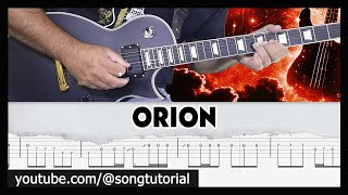 Metallica  Orion  TAB  Guitar Cover  Lesson [upl. by Araek]