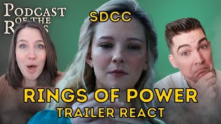 The Rings of Power Season 2 SDCC Trailer LIVE REACTION amp FIRST THOUGHTS  PODCAST OF THE RINGS [upl. by Sayers]