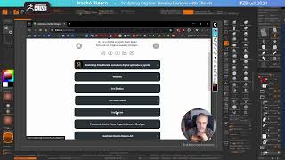 Sculpting Organic Jewelry Designs with ZBrush – Nacho Riesco Gostanza – ZBrush 2024 [upl. by Ahseat]