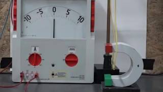 Experimente aus der Physik Lorentzkraft auf stromdurchflossene Leiter [upl. by Ahseyt]