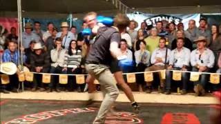 Scott Crawford fights challenger  Outback Fight Club  Mt Isa Rodeo 2016 [upl. by Honebein441]