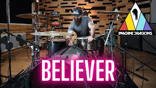 BELIEVER  IMAGINE DRAGONS  DRUM COVER [upl. by Beeck]