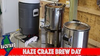 All Grain Haze Craze Home Brew Recipe NEIPA Home Brew Day [upl. by Haneehs]