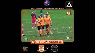 Goal Div Macdonald v Ashfield AFC West Cup Nov 24🟠⚫️ [upl. by Koerner901]