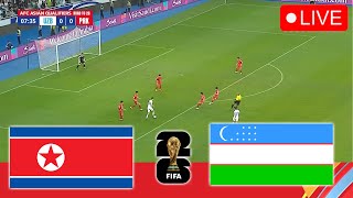 🔴 NORTH KOREA VS UZBEKISTAN LIVE  Asian World Cup Qualifiers 2425 Full Match Stream PES 2021 [upl. by Mat]