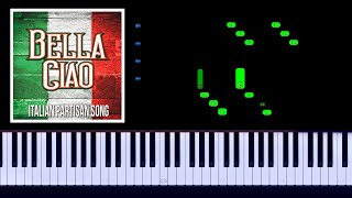 La Casa De Papel  Bella Ciao Piano Tutorial [upl. by Nuahsel42]