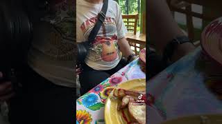 Two Huge Food Baby Bellies bloated bloating foodbaby stuffed tiktok tiktokvideo [upl. by Enahpets]