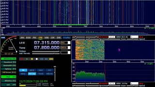 Listening amatuer radio on the SDRplay 1B to 7200Mz 41meter band 2024 11 07 19 22 13 [upl. by Ezequiel]