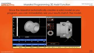 Addy Machinery  Mazak Mazatrol 3D Assist Programming [upl. by Halle]