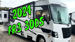 NEW 2024 FOREST RIVER FR3 30DS CLASS A GAS MOTORHOME FORD V8 KING BED WasherDryer Walkthrough Solar [upl. by Seyler]