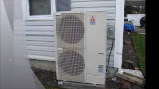 HVAC Mitsubishi quotMini splitquot Multi zonewmv [upl. by Oppen]