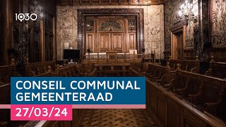 Conseil communal du 27032024  Gemeenteraad van 27032024 [upl. by Shanks]