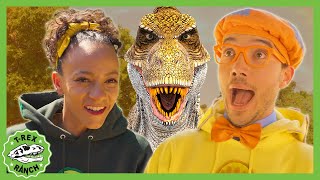 Blippi amp Meekahs Epic Day of Dinosaurs  TRex Ranch Dinosaur Videos for Kids [upl. by Errol]