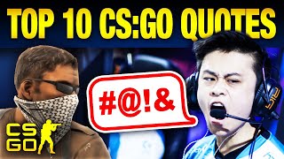 Top 10 Quotes That Changed CSGO Forever [upl. by Goltz]