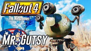 Fallout 4  MINUTEMAN MR GUTSY  Sturges Companion Named Mg88  True Mr Gutsy Companion [upl. by Robi]