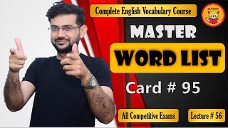 Mastering English Vocabulary Expert Tips amp Tricks Master Word List Card  95 [upl. by Arnulfo]