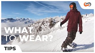 What to Wear Snowboarding with SnowBoardProCamp  SportRx [upl. by Onitsuaf]