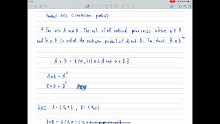 eng product sets cartesian product set theory [upl. by Alram]