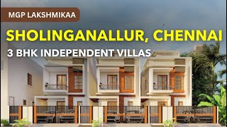 MGP Lakshmikaa  OMR Independent Villa For Sale  Sholinganallur Chennai sholinganallur omr [upl. by Ullyot]