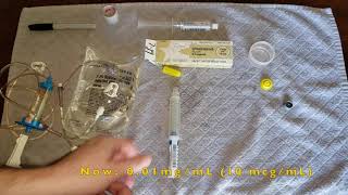 How to dilute and administer pushdose epinephrine [upl. by Shiller829]