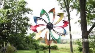 Solar LED Flower Wind Spinner [upl. by Bolanger]