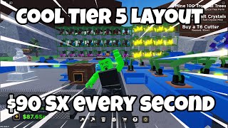 INSANE Tier 5 Layout in Factory Simulator Roblox [upl. by Irpak52]