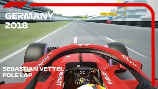 Sebastian Vettels Pole Lap On Home  2018 German Grand Prix  assettocorsa [upl. by Romelle]