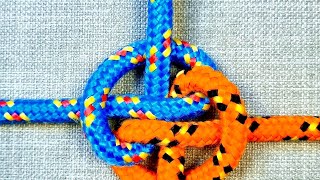 Parallel Knot knot rope loop bend cord line hitch tie tourism camping [upl. by Idnat]