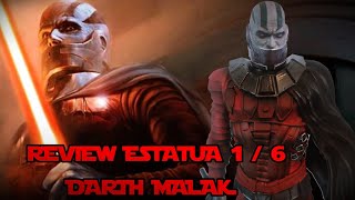 REVIEW ESTATUA 16 CUSTOM DE DARTH MALAK DE STAR WARS [upl. by Ulane]