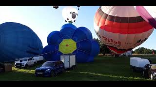 Hot Air Balloon morning ascent Longleat Icons Of The Sky 2024 ballooning air aviation [upl. by Ahseina]