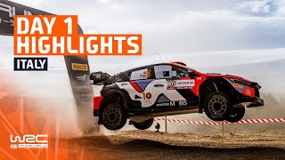 Day 1 Highlights  WRC Rally Italia Sardegna 2024 [upl. by Akinas753]