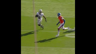 Ameer Abdullah rushes for a 40yard Gain vs Denver Broncos [upl. by Akcired]