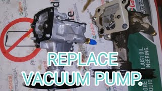 how to replace brake vacuum pump assy oil leak problemchevrolet tahoe 2017 [upl. by Basile]